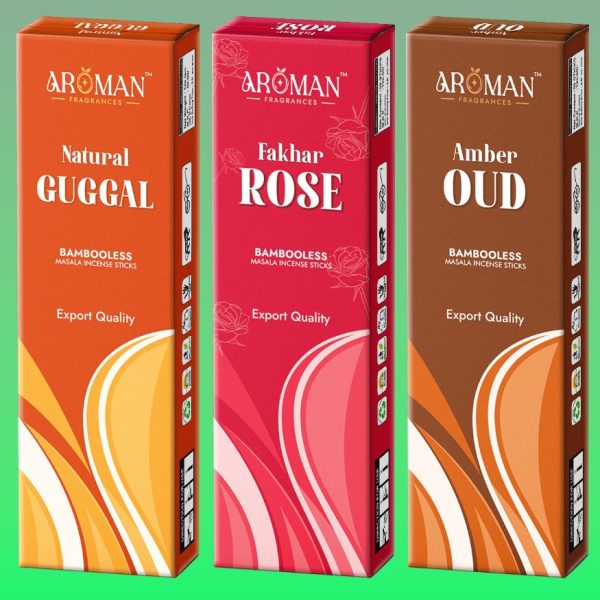 Natural Guggal + FakharRose + Aroman Oud