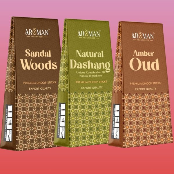 Sandal Woods + Amber Oud + Natural Deshang Combo